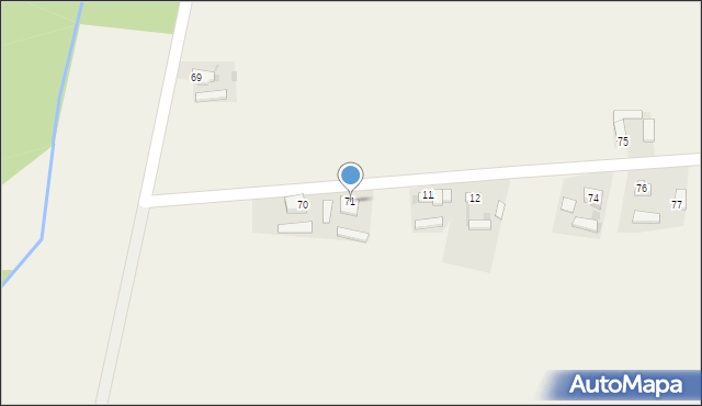 Ościsłowo, Ościsłowo, 71, mapa Ościsłowo