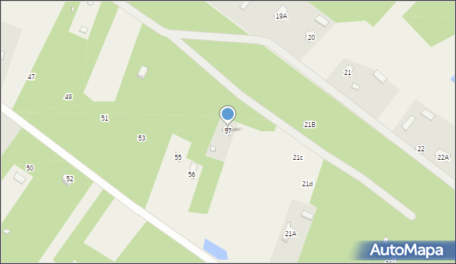 Osęczyzna, Osęczyzna, 57, mapa Osęczyzna