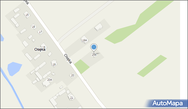 Osęka, Osęka, 20b, mapa Osęka