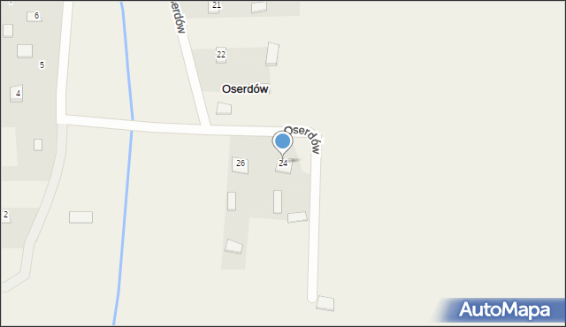 Oserdów, Oserdów, 24, mapa Oserdów