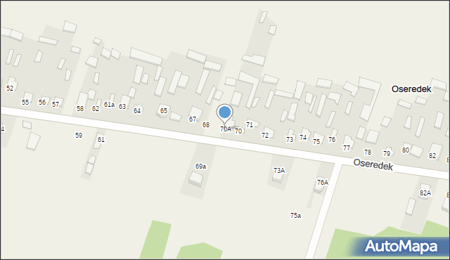 Oseredek, Oseredek, 70A, mapa Oseredek