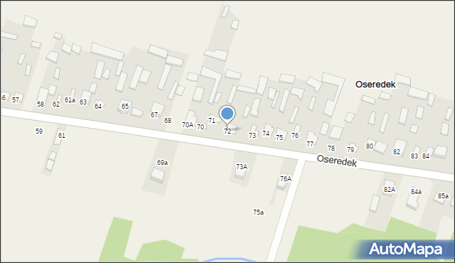 Oseredek, Oseredek, 72, mapa Oseredek