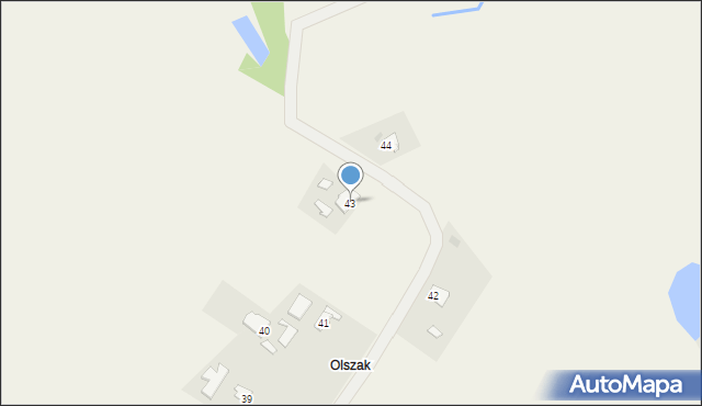Osetno, Osetno, 43, mapa Osetno