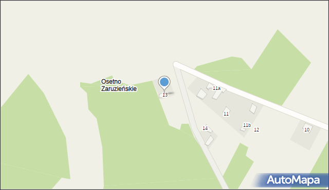 Osetno, Osetno, 13, mapa Osetno