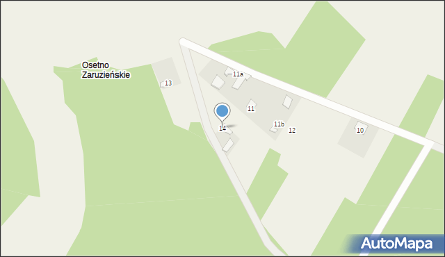 Osetno, Osetno, 14, mapa Osetno