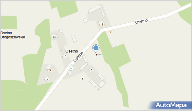 Osetno, Osetno, 7, mapa Osetno