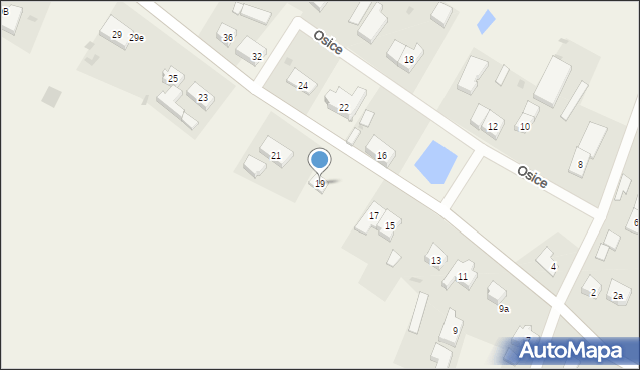 Osice, Osice, 19, mapa Osice