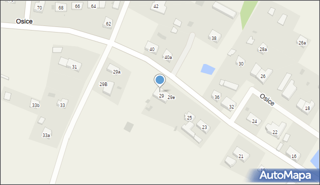 Osice, Osice, 29c, mapa Osice