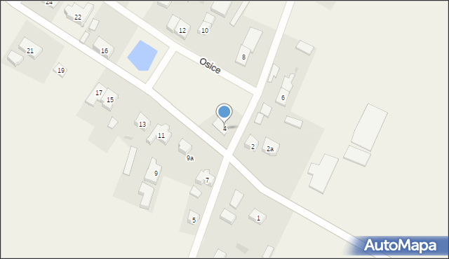 Osice, Osice, 4, mapa Osice