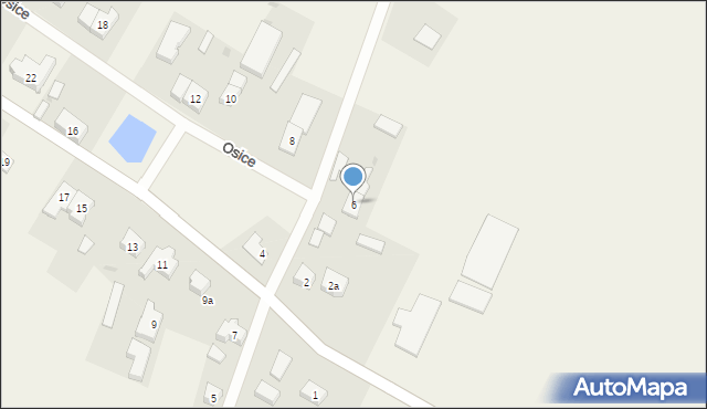 Osice, Osice, 6, mapa Osice