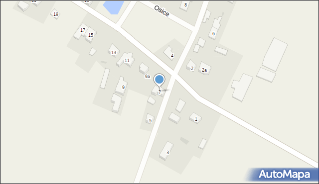 Osice, Osice, 7, mapa Osice