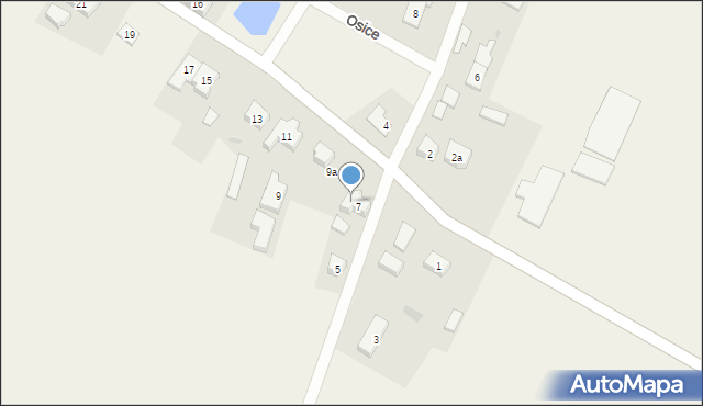 Osice, Osice, 7a, mapa Osice