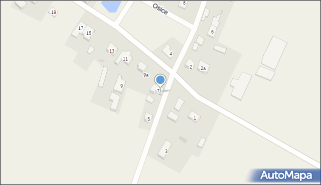 Osice, Osice, 7b, mapa Osice