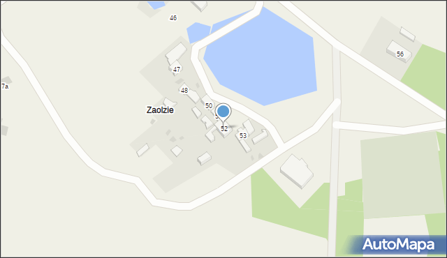 Osiecko, Osiecko, 52, mapa Osiecko