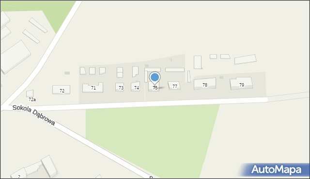 Osiecko, Osiecko, 76, mapa Osiecko