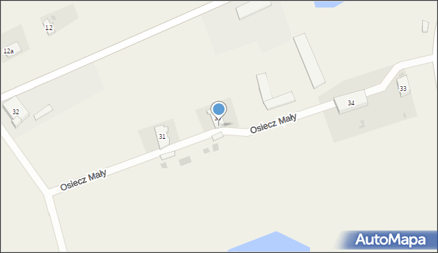 Osiecz Mały, Osiecz Mały, 30a, mapa Osiecz Mały