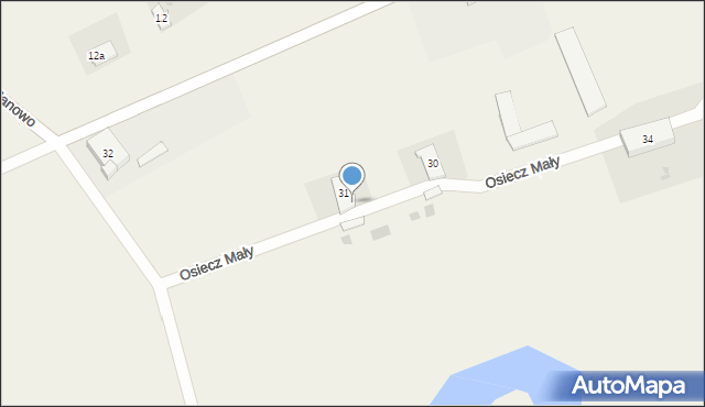 Osiecz Mały, Osiecz Mały, 31a, mapa Osiecz Mały