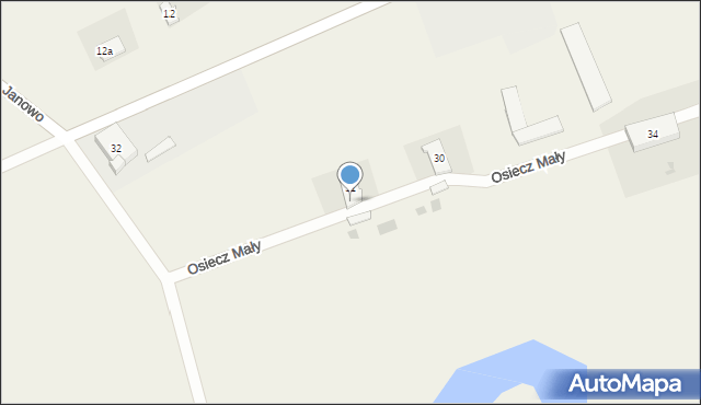 Osiecz Mały, Osiecz Mały, 31c, mapa Osiecz Mały