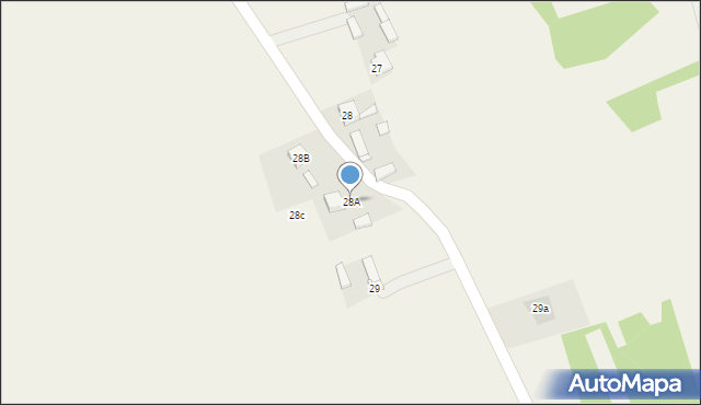 Osiecza Druga, Osiecza Druga, 28A, mapa Osiecza Druga