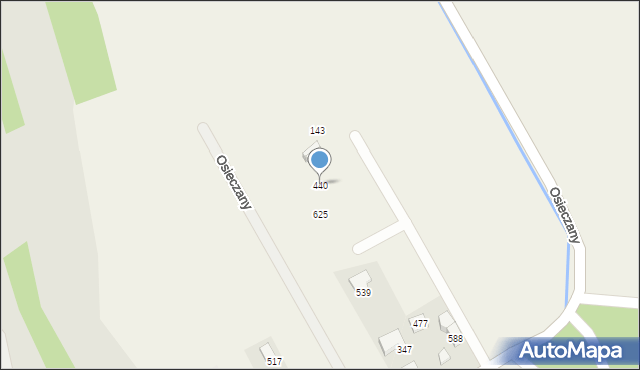 Osieczany, Osieczany, 440, mapa Osieczany