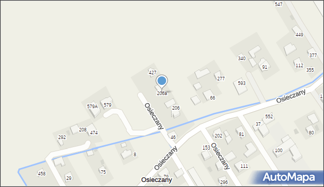 Osieczany, Osieczany, 46A, mapa Osieczany