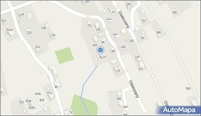 Osieczany, Osieczany, 73, mapa Osieczany