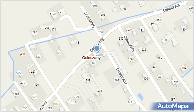 Osieczany, Osieczany, 79, mapa Osieczany