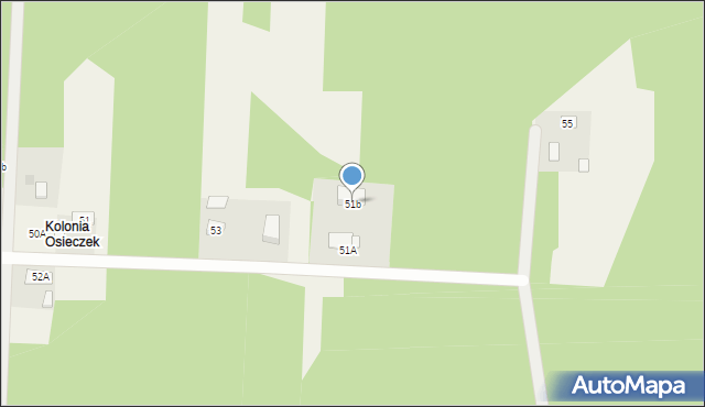 Osieczek, Osieczek, 51b, mapa Osieczek