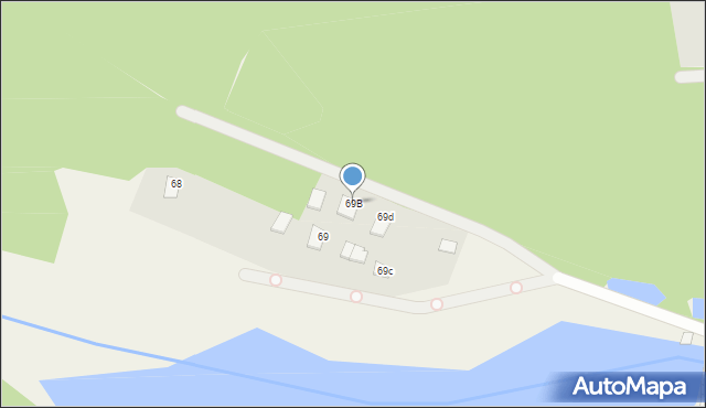 Osieczek, Osieczek, 69B, mapa Osieczek