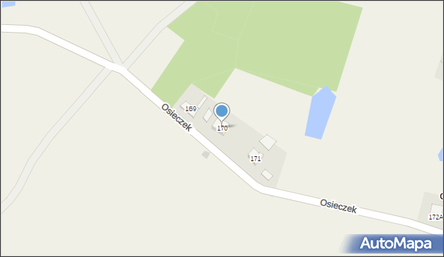 Osieczek, Osieczek, 170, mapa Osieczek