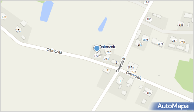 Osieczek, Osieczek, 172A, mapa Osieczek