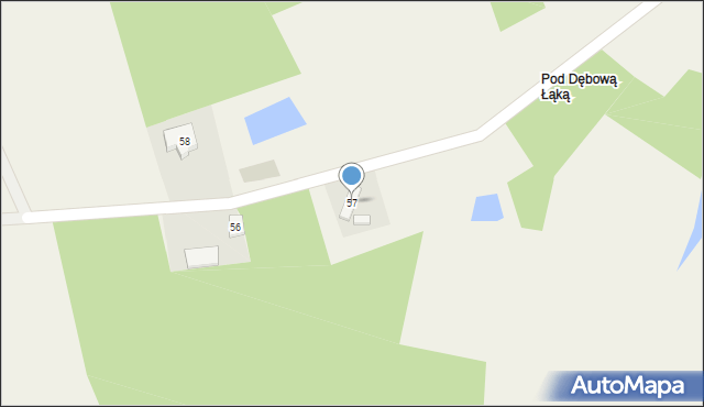 Osieczek, Osieczek, 57, mapa Osieczek