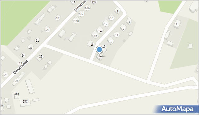 Osieczna, Osiedle Czaplińskiego Franciszka, ks., 17, mapa Osieczna