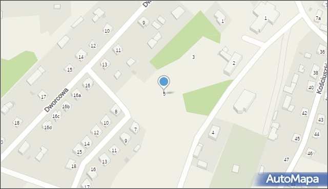 Osieczna, Osiedle Czaplińskiego Franciszka, ks., 5, mapa Osieczna