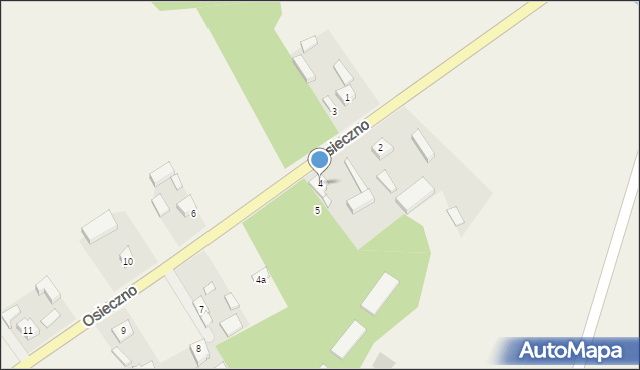 Osieczno, Osieczno, 4, mapa Osieczno
