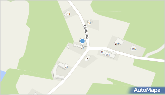 Osieczów, Osieczów, 15, mapa Osieczów