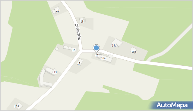 Osieczów, Osieczów, 16, mapa Osieczów
