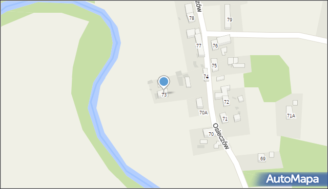 Osieczów, Osieczów, 73, mapa Osieczów