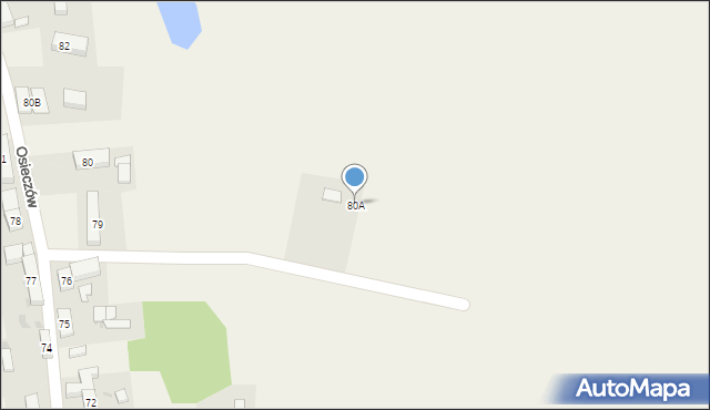 Osieczów, Osieczów, 80A, mapa Osieczów