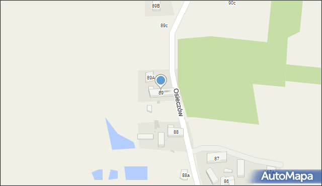 Osieczów, Osieczów, 89, mapa Osieczów