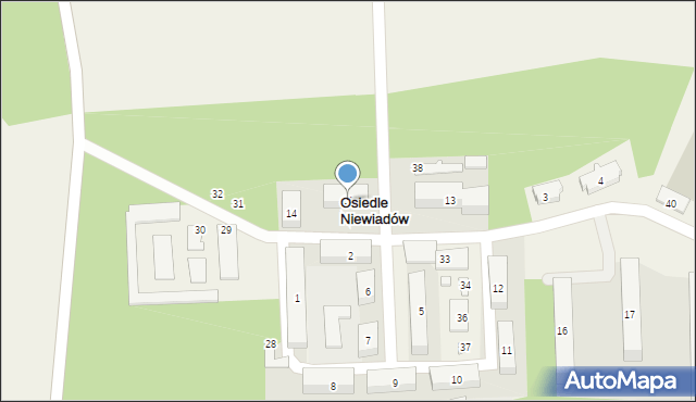 Osiedle Niewiadów, Osiedle Niewiadów, 15, mapa Osiedle Niewiadów
