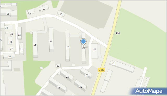 Osiedle Niewiadów, Osiedle Niewiadów, 19, mapa Osiedle Niewiadów
