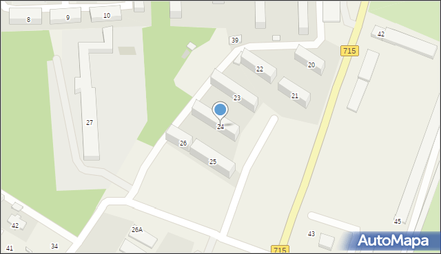 Osiedle Niewiadów, Osiedle Niewiadów, 24, mapa Osiedle Niewiadów