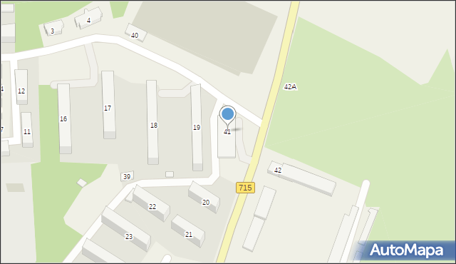 Osiedle Niewiadów, Osiedle Niewiadów, 41, mapa Osiedle Niewiadów