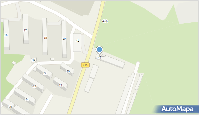 Osiedle Niewiadów, Osiedle Niewiadów, 42, mapa Osiedle Niewiadów