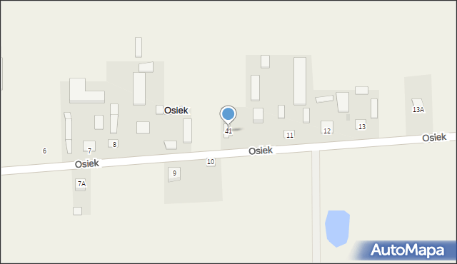 Osiek, Osiek, 41, mapa Osiek