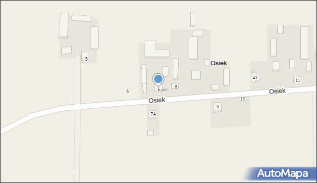 Osiek, Osiek, 7, mapa Osiek