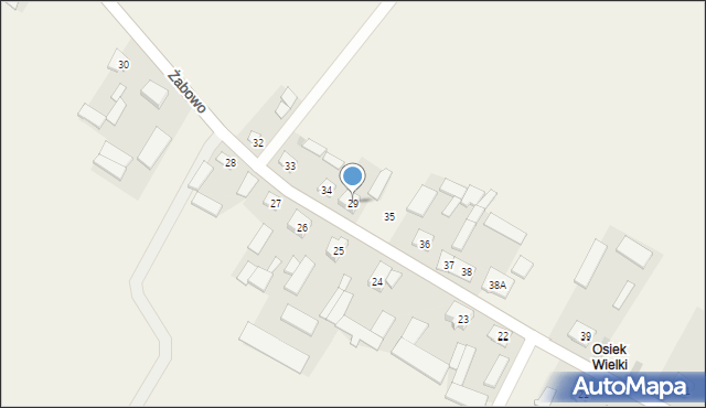 Osiek, Osiek, 29, mapa Osiek