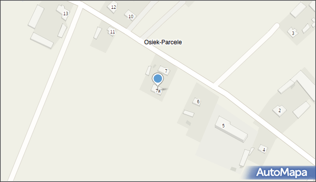 Osiek, Osiek, 7a, mapa Osiek