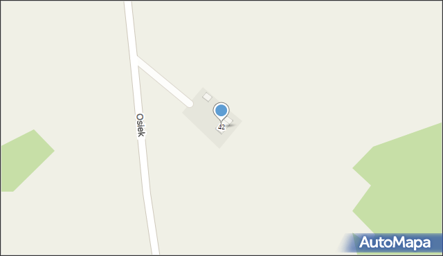 Osiek, Osiek, 42, mapa Osiek